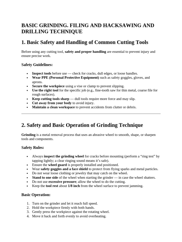 Essential Cutting Tool Techniques Guide | PDF | Grinding (Abrasive ...
