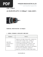 1.8/3kV Power Cable Tech Specification | PDF | Electrical Conductor ...