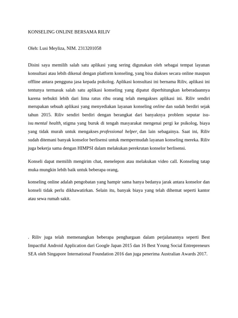 Riliv | PDF
