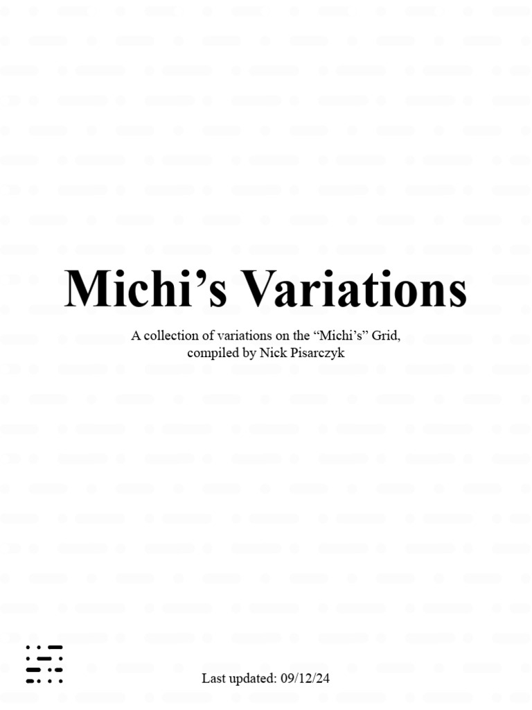 Michi's Grid Variations Guide | PDF | Elements Of Music | Musicology