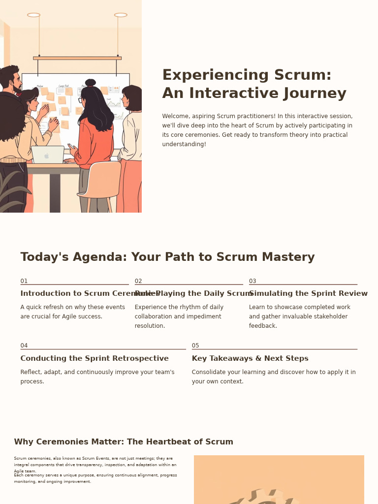 Experiencing Scrum An Interactive Journey | PDF | Scrum (Software ...