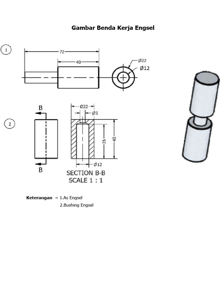 Langkah Kerja 2.bushing Engsel | PDF