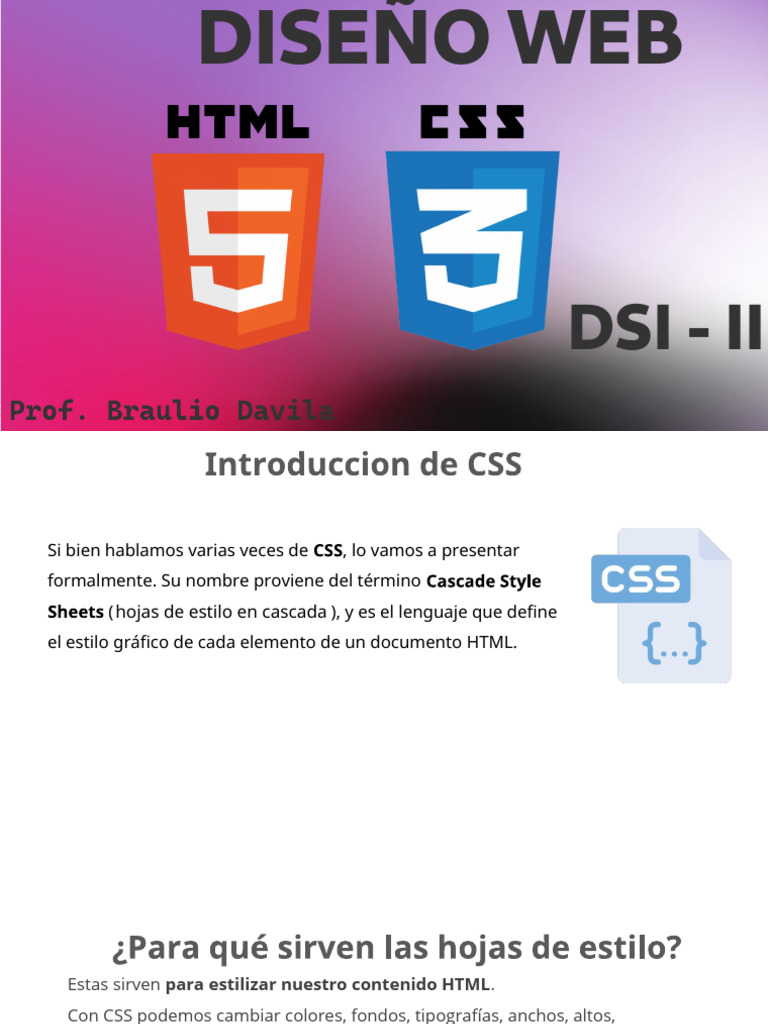 Introducción a CSS para Diseño Web | PDF | HTML | Color