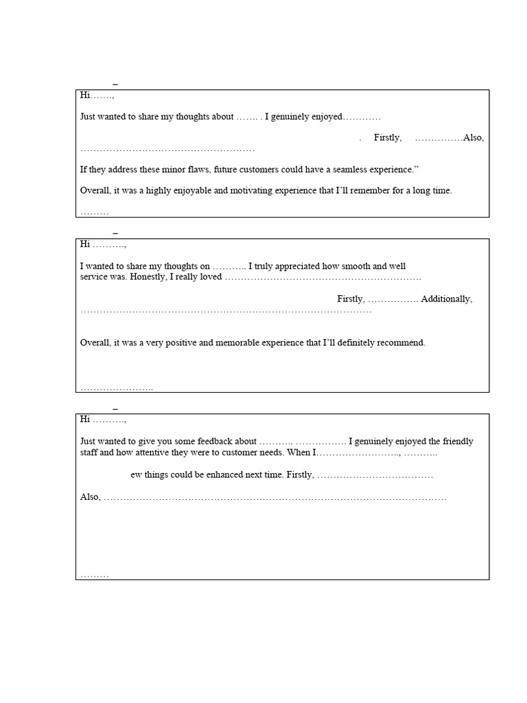 Positive and Negative Letter Templates | PDF | Psychological Concepts ...