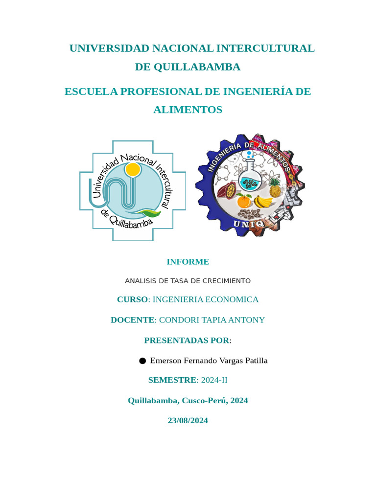 Universidad Nacional Intercultural de Quillabamb1 | PDF | Economias