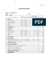 Análisis de Precios Unitarios FNDR1