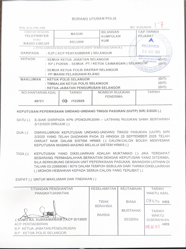 Hebahan Uutp Soro 22025 | PDF