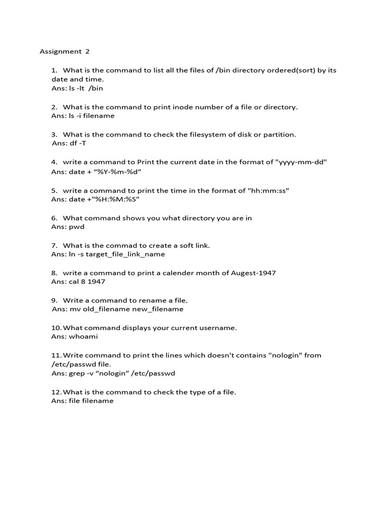 Essential Linux Command Cheat Sheet | PDF