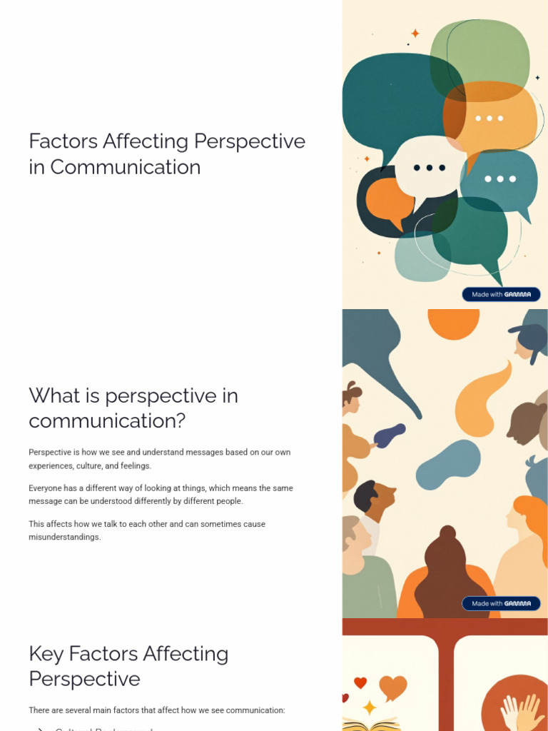 Understanding Communication Perspectives | PDF | Feeling | Communication