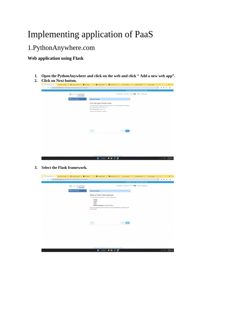 Flask Web App Setup Guide | PDF | Websites | World Wide Web