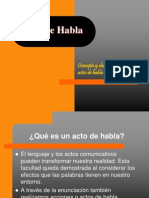 Actos de Habla Argumentacion