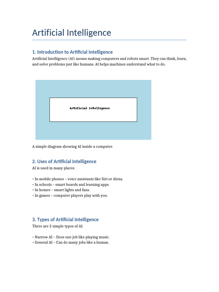 Understanding Artificial Intelligence Basics | PDF