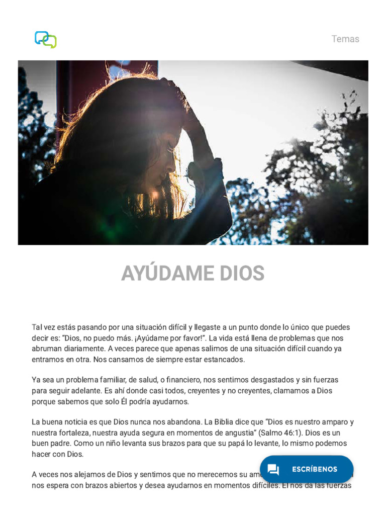 Ayuda Divina en Momentos Difíciles | PDF | Cristo (título) | Pecado