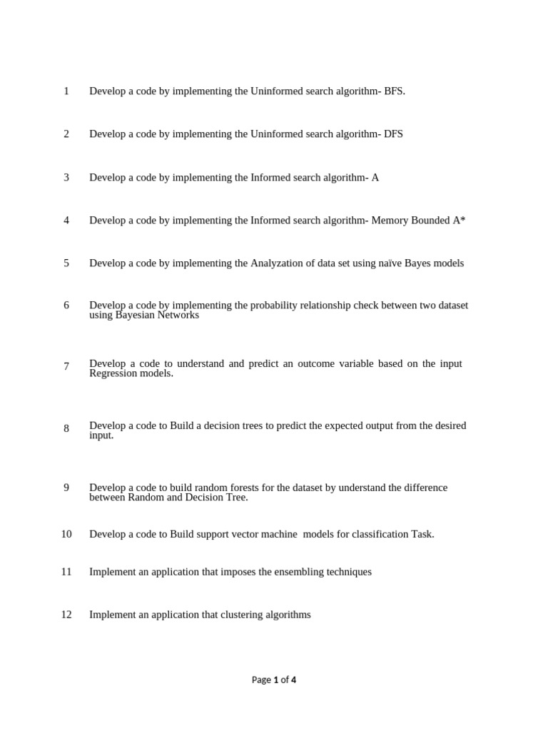 Search Algorithms and Machine Learning Codes | PDF