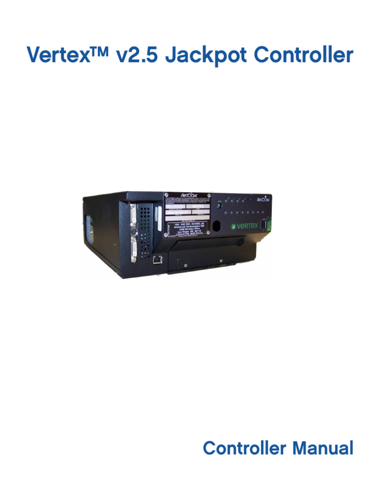Vertex™ v2.5 Jackpot Controller Manual | PDF | Transport Layer Security ...