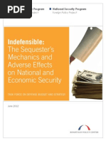 Download Indefensible The Sequesters Mechanics and Adverse Effects  on National and Economic Security  by Bipartisan Policy Center SN96321047 doc pdf