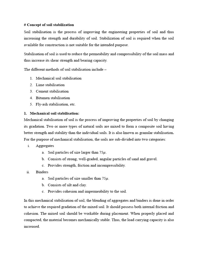 Soil Stabilisation | PDF | Cement | Lime (Material)