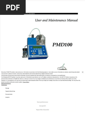 PMD100/110 User Manual Guide | PDF | Http Cookie | Physical Quantities
