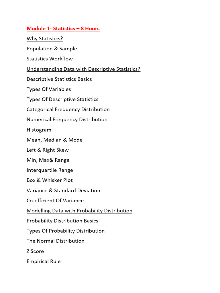 Comprehensive Data Analysis Course | PDF | Statistics | Errors And ...