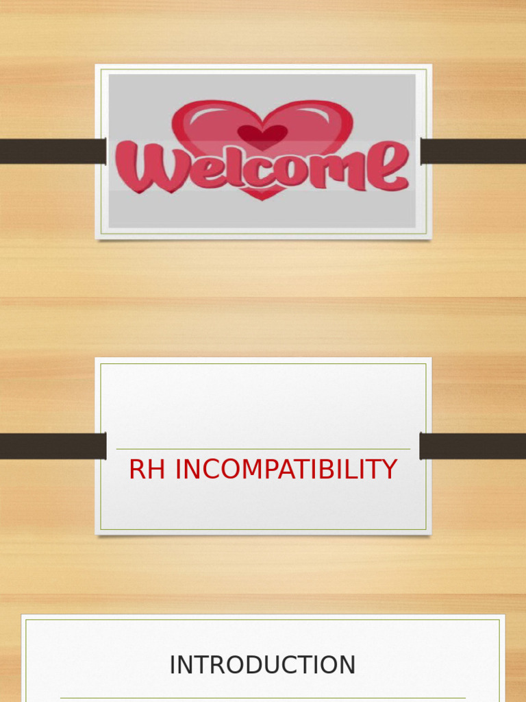 Rh Incompatibility | PDF | Pregnancy | Diseases And Disorders