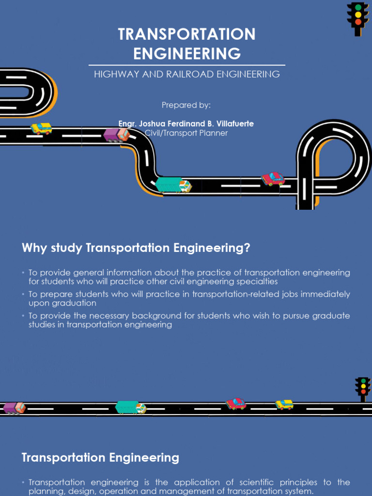 Transportation Engineering Overview | PDF | Transport | Traffic Congestion