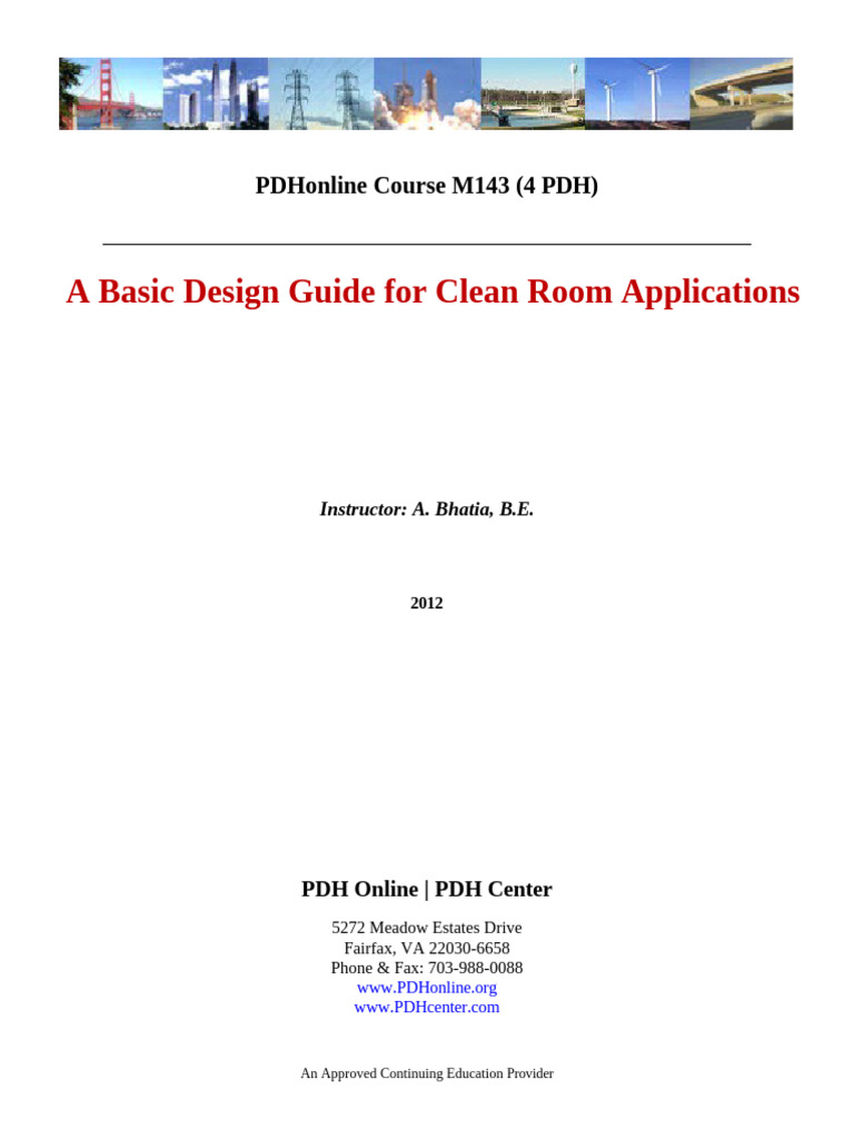 Clean Room Design Guide M143 | PDF | Filtration | Particulates