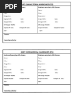 Shift Change Request Form Template | PDF