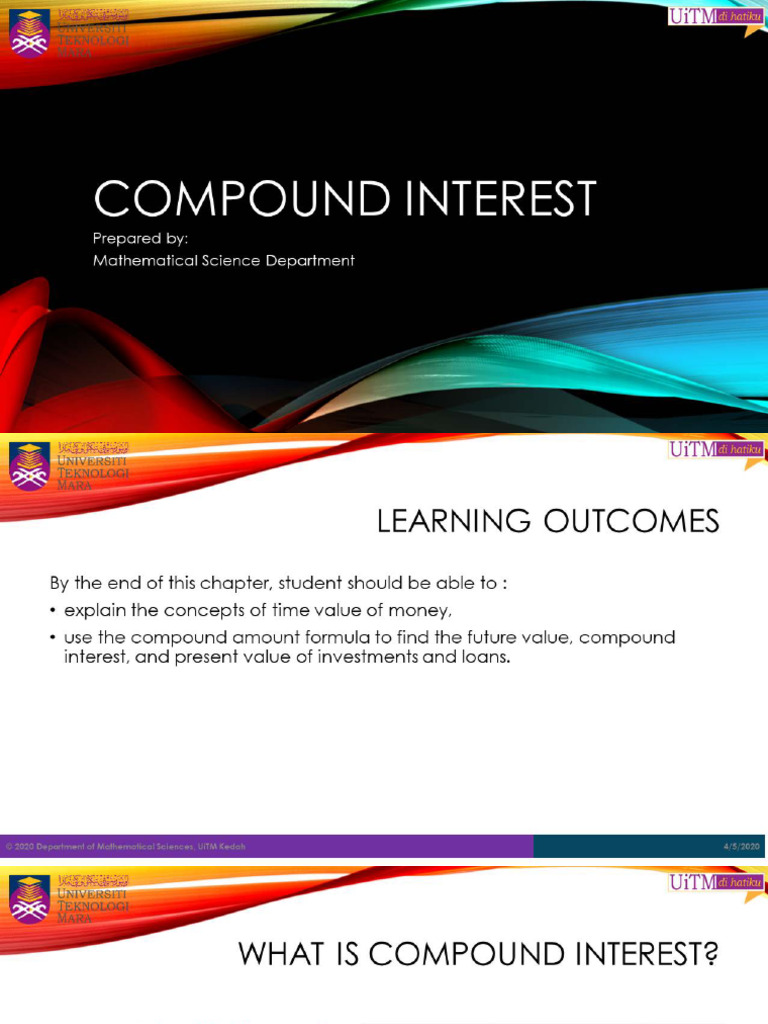 BUS MATH Compound Interest | PDF