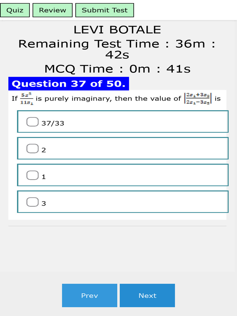 Class Test 29 | PDF