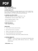 Subin t s Real Resume (1)