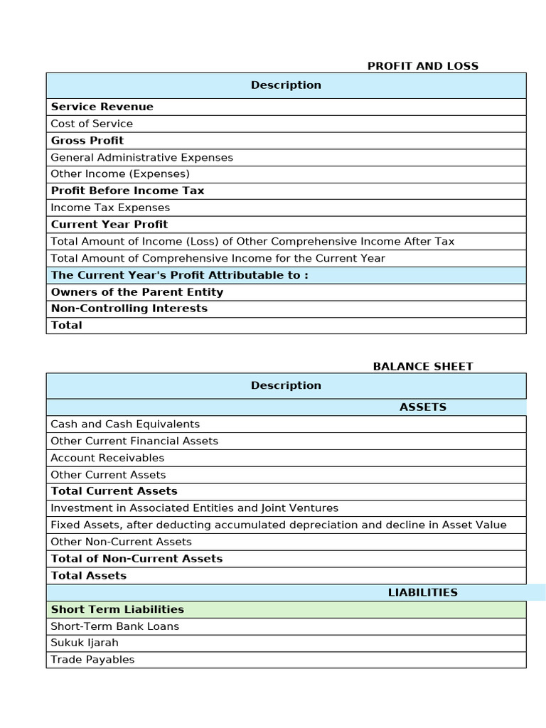 Financial Overview: Profit & Loss, Assets, Cash Flow | PDF | Expense ...