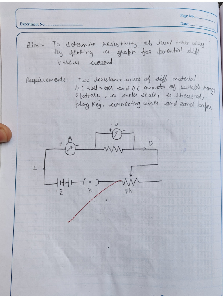 Physics Class 12 Experiment 1 | PDF