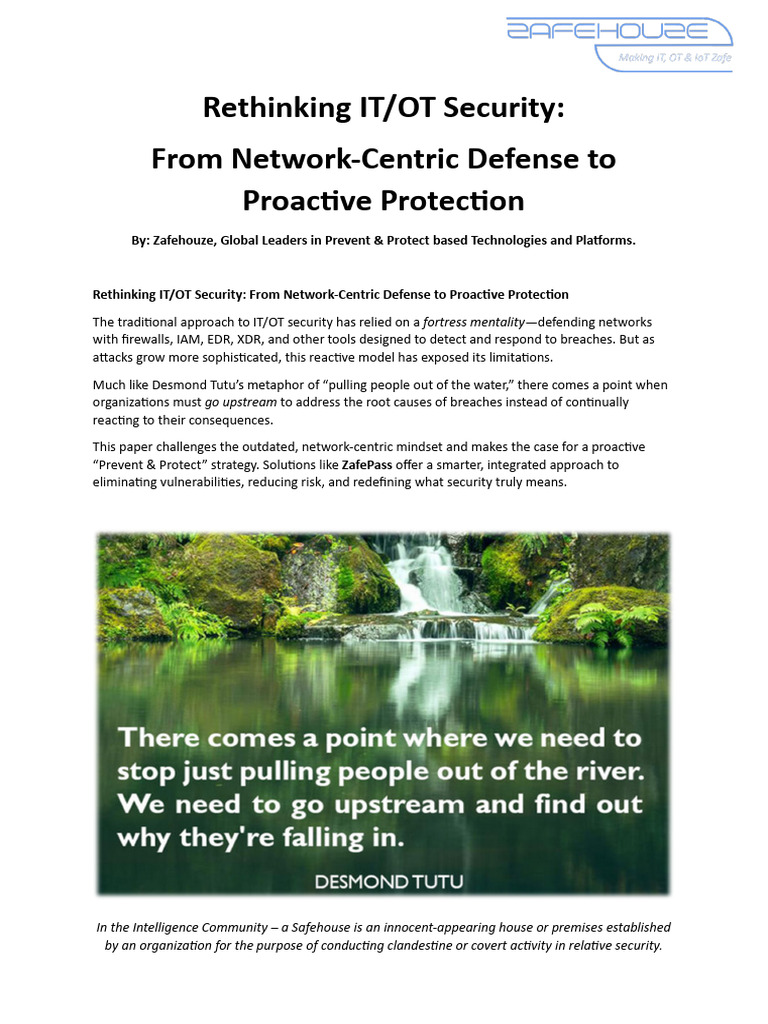 Rethinking IT - OT Security There Comes A Point Where | PDF | Computer ...
