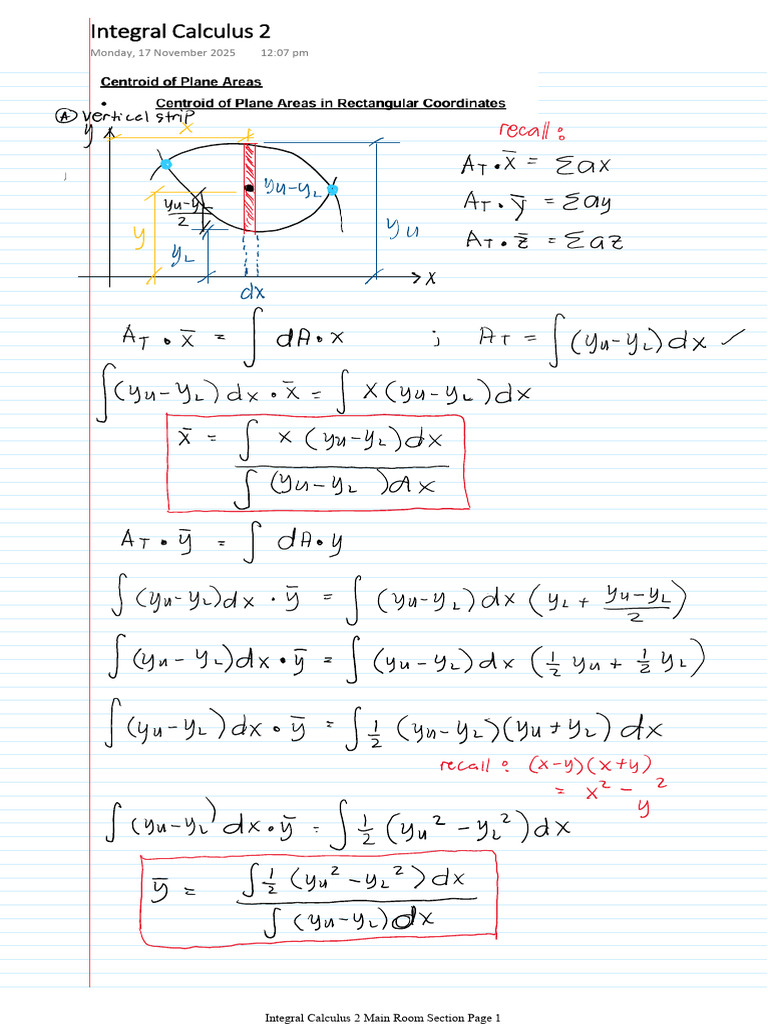 Integral Calculus 2 (Review Center Section) | PDF