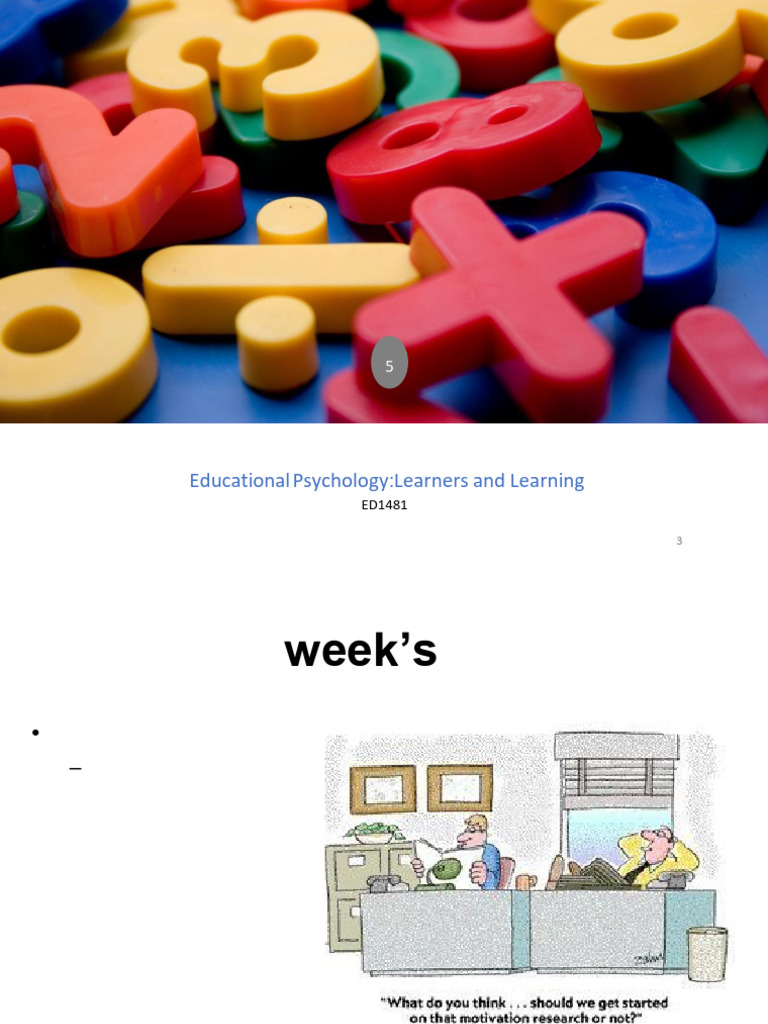 Workshop Week 8 Motivation | PDF | Motivational | Motivation