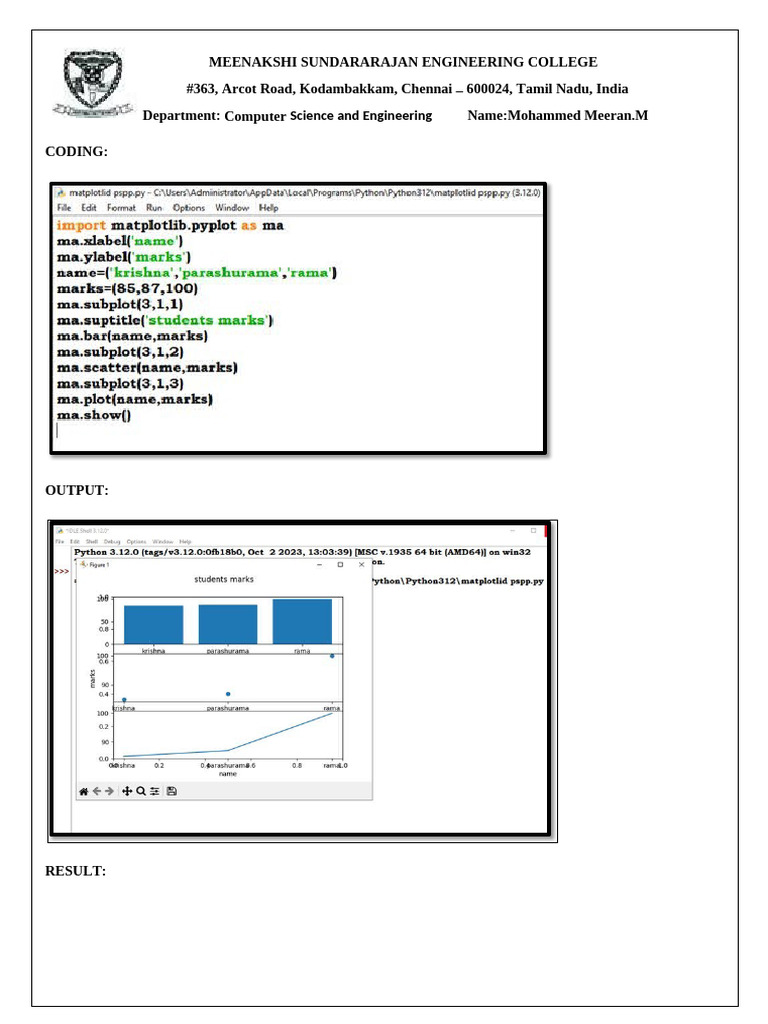Marplotlib Meeran | PDF