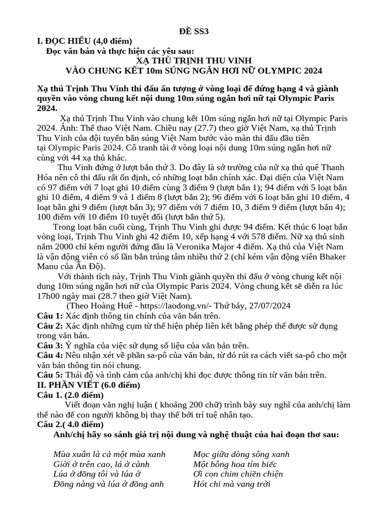 DA SS3 | PDF
