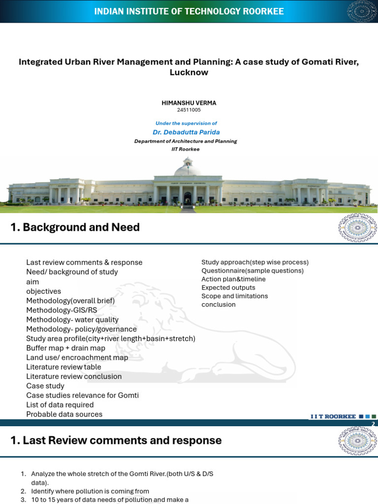 Integrated Urban River Management and Planning (Autosaved) | PDF ...