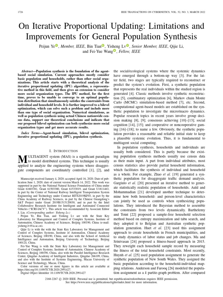On Iterative Proportional Updating | PDF | Mathematical Optimization ...