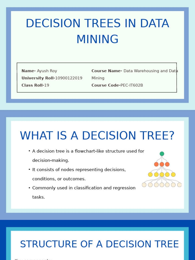 Decision Trees in Data Mining Explained | PDF