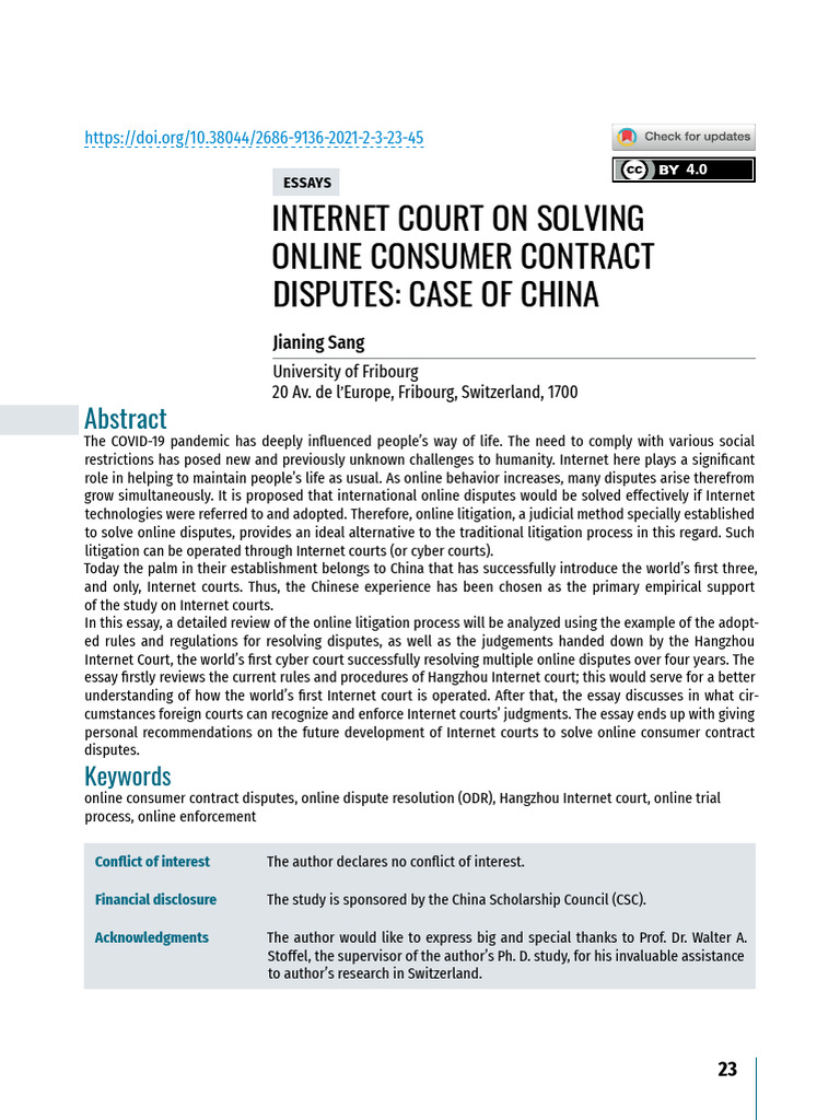 Internet_court_on_solving_online | PDF | Alternative Dispute Resolution ...