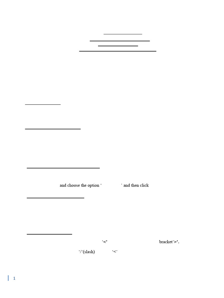 HTML Basics for Class VII Students | PDF | Html | Html Element