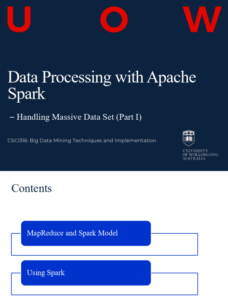 Data Processing with Apache Spark | PDF | Apache Spark | Map Reduce
