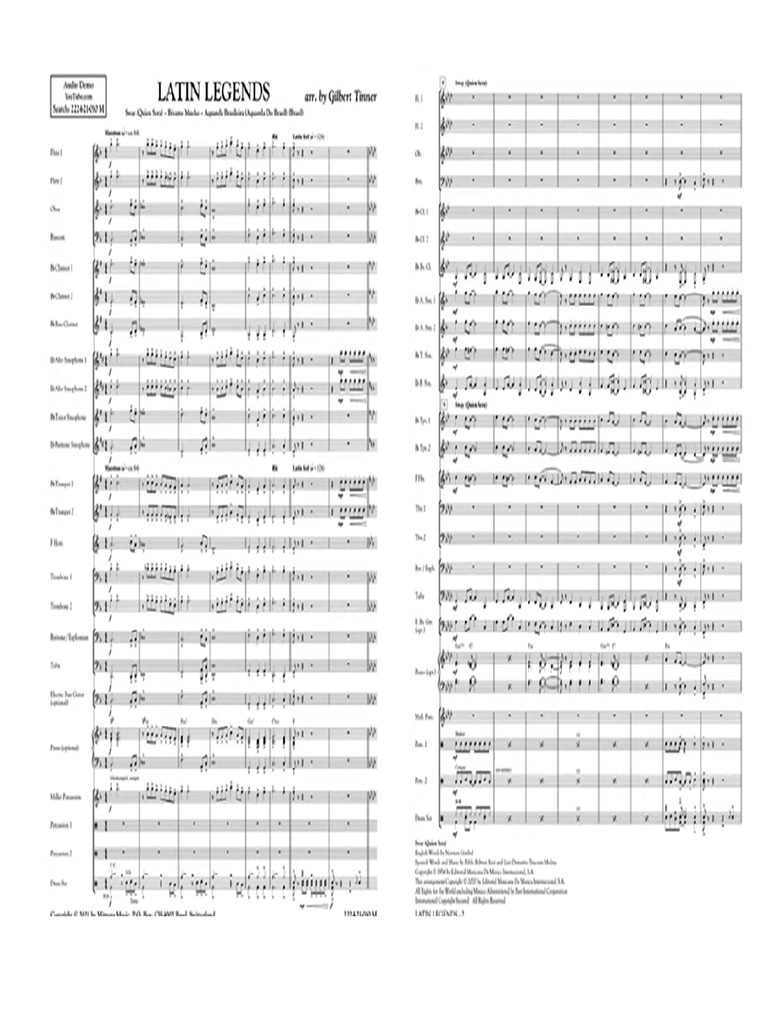 Latin Legends Score | PDF