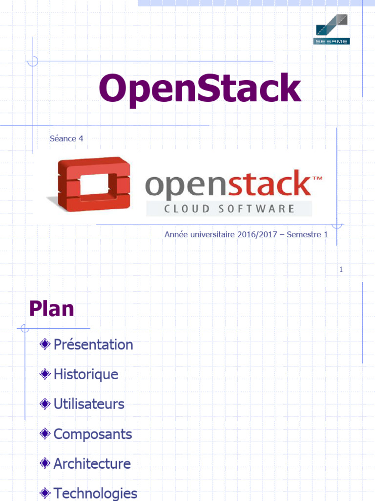 Introduction à OpenStack et ses composants | PDF | OpenStack | Middleware