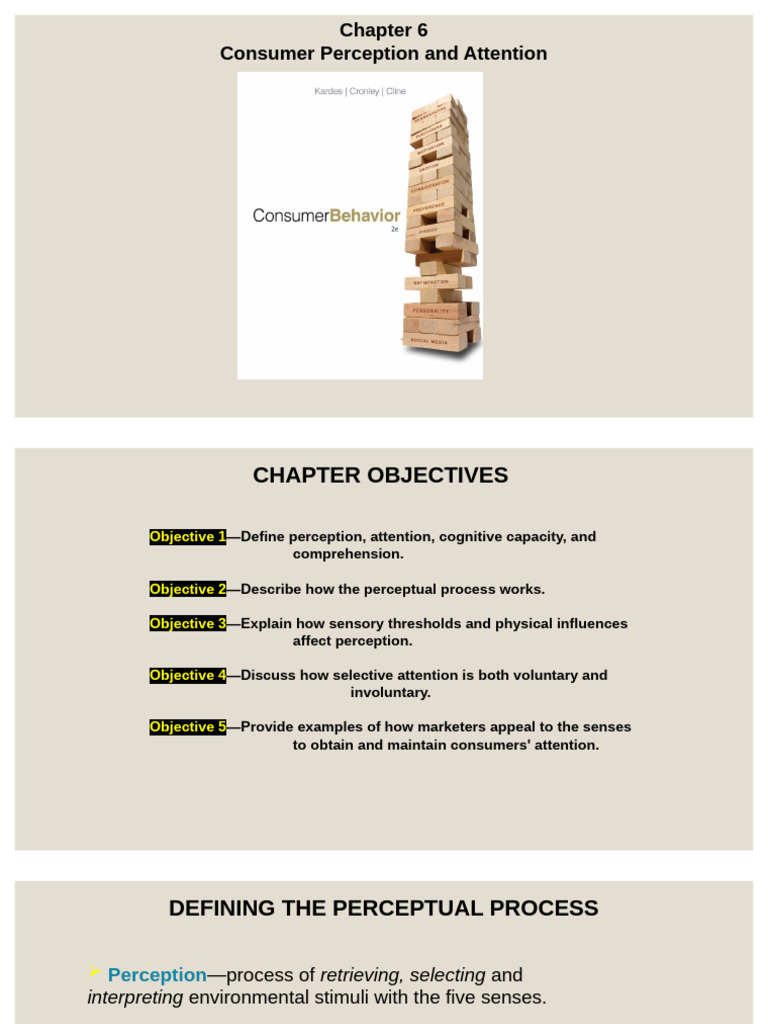 Chapter 6. Perception and Attention | PDF | Perception | Attention