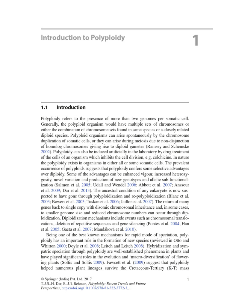 Understanding Polyploidy: Trends & Impact | PDF | Ploidy | Genetics