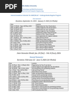 FAMU Academic Calendar 2025-2026 | PDF | Fee