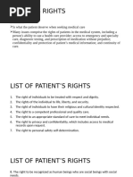 National Patients' Rights Charter | PDF | Health Care | Informed Consent