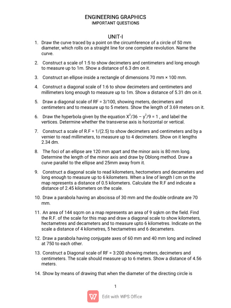 ENGG Graphics Imp Questions | PDF